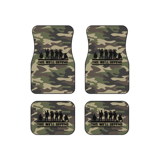 This We'll Defend Camouflage Car Mats (Set of 4)