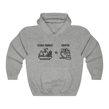 Stock Market vs. Crypto Hoodie