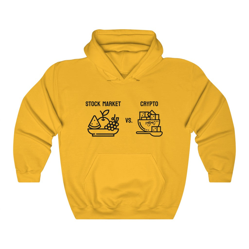 Stock Market vs. Crypto Hoodie
