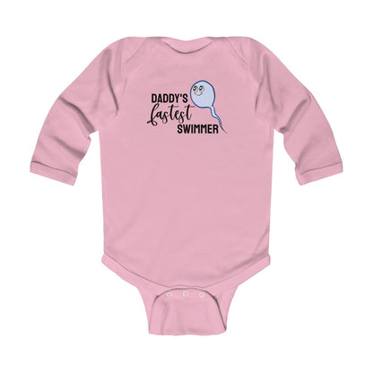 Daddy's Fastest Swimmer // Long Sleeve Bodysuit