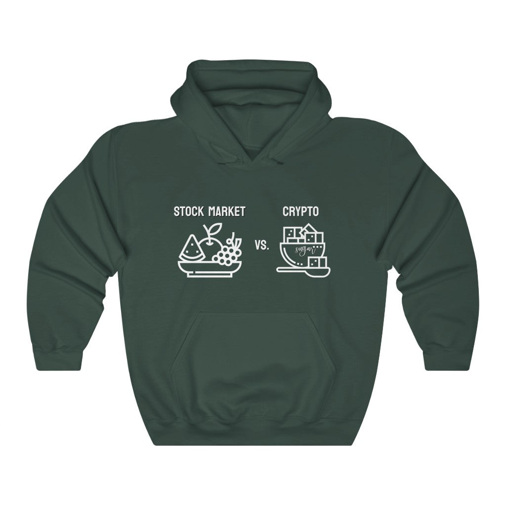 Stock Market vs. Crypto Hoodie