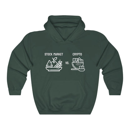 Stock Market vs. Crypto Hoodie