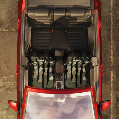 Distressed US Flag Camouflage Car Seat Covers