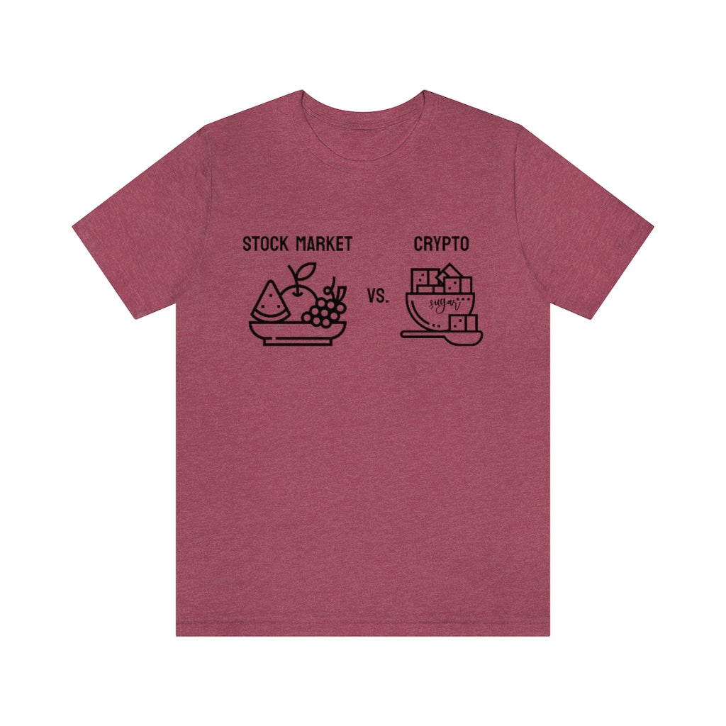 Stock Market vs. Crypto Tee