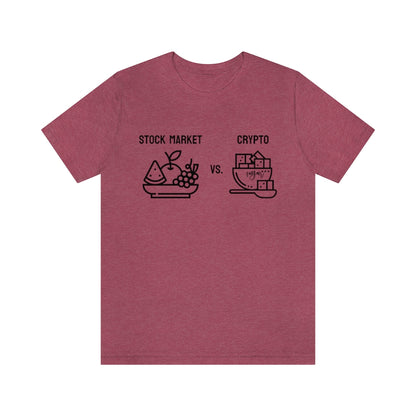 Stock Market vs. Crypto Tee