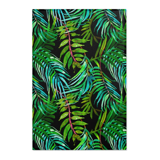 Tropical Leaves Area Rugs // Accent Rugs