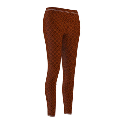 Semi-Circles Copperfield (Red/Brown) Leggings
