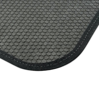 Distressed Black and White US Flag Car Mats (Set of 4)