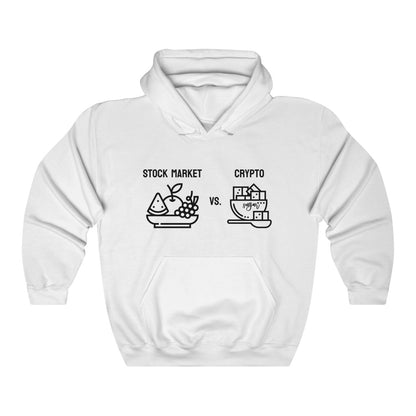 Stock Market vs. Crypto Hoodie