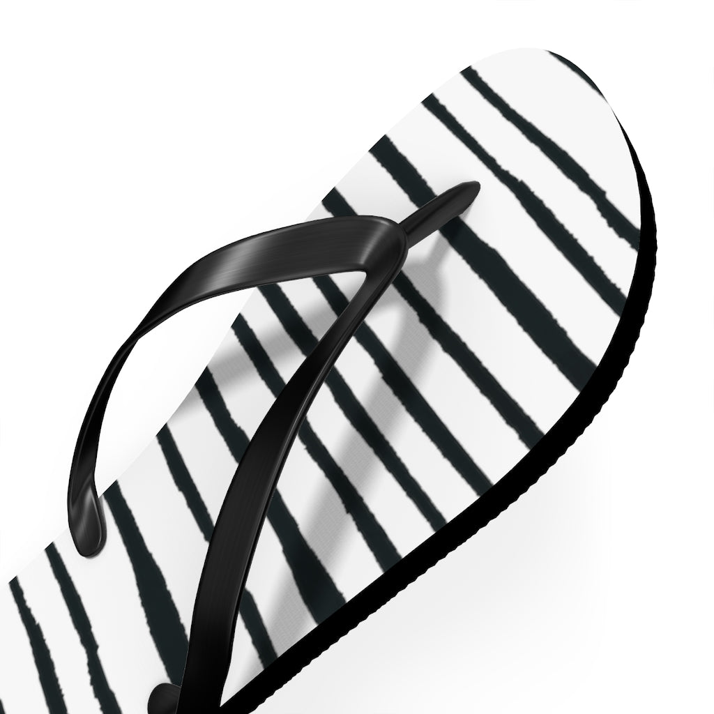 Striped Flip Flops