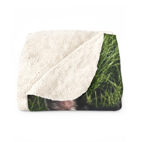 Personalized Pet Sherpa Fleece Blanket // Custom Blanket