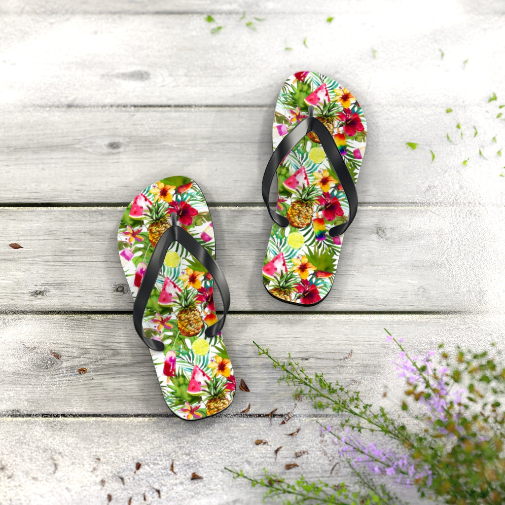 Pineapple Delight Flip Flops