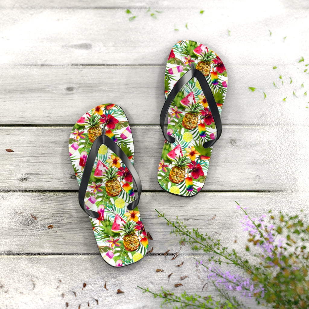 Pineapple Delight Flip Flops