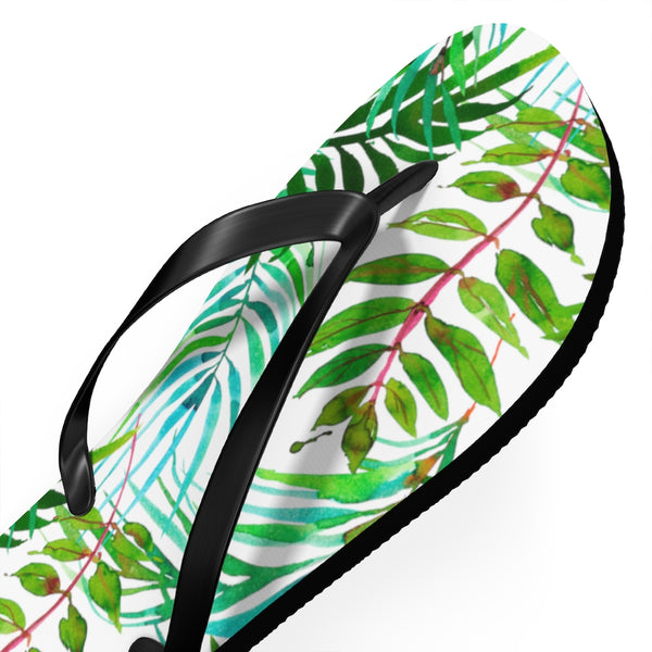 Tropical Leaves Flip Flops