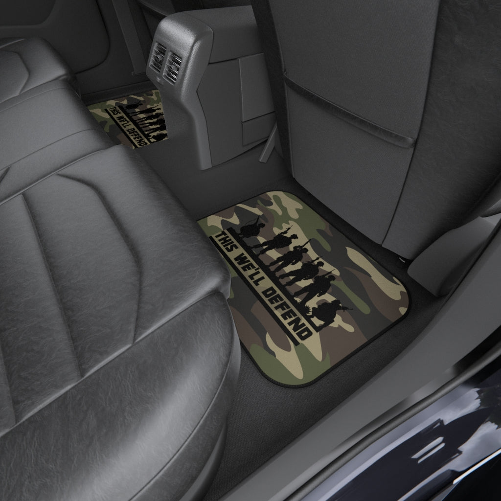 This We'll Defend Camouflage Car Mats (Set of 4)