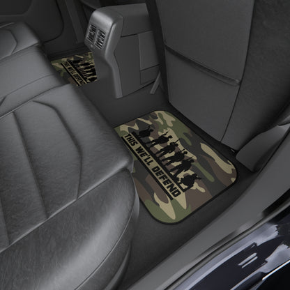 This We'll Defend Camouflage Car Mats (Set of 4)