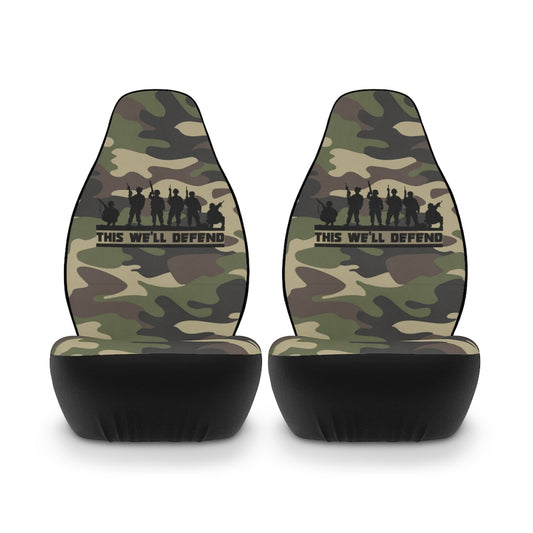 This We'll Defend Camouflage Car Seat Covers