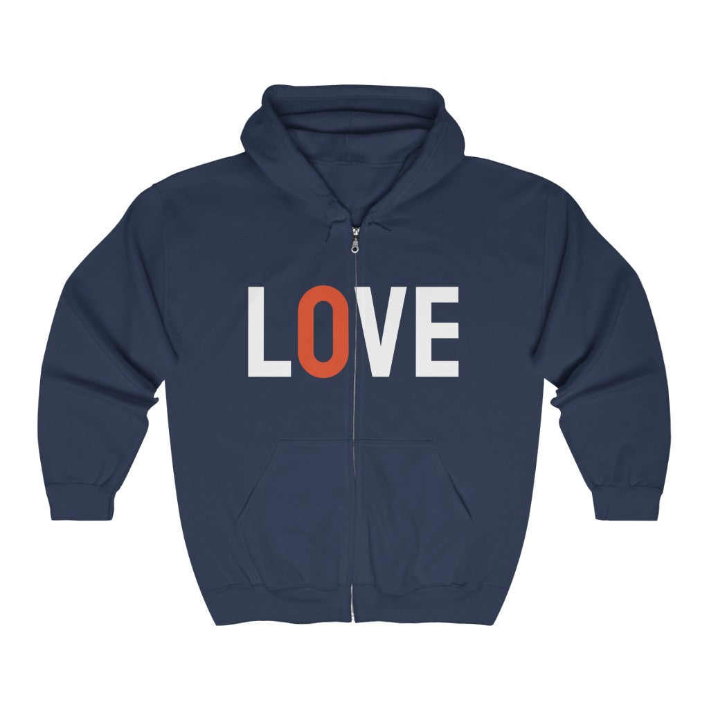 Love (with Phoenix Wings) Zip Hoodie
