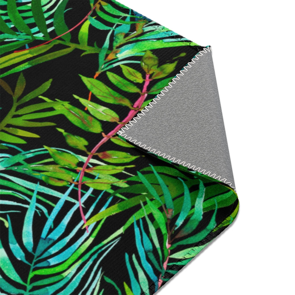 Tropical Leaves Area Rugs // Accent Rugs