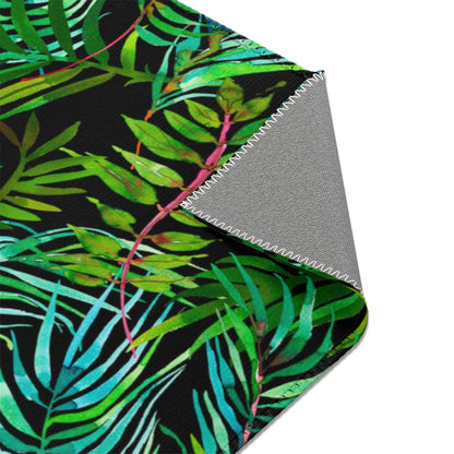 Tropical Leaves Area Rugs // Accent Rugs