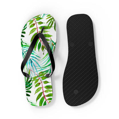 Tropical Leaves Flip Flops