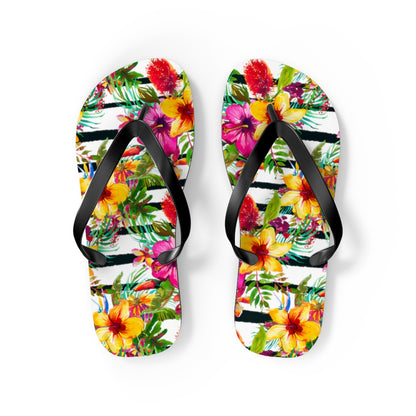 Tropical Flowers Flip Flops