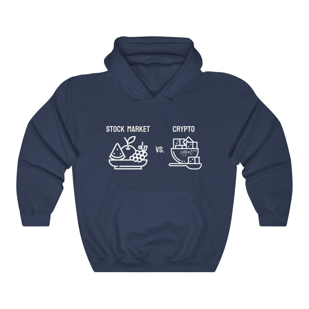 Stock Market vs. Crypto Hoodie