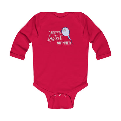 Daddy's Fastest Swimmer // Long Sleeve Bodysuit