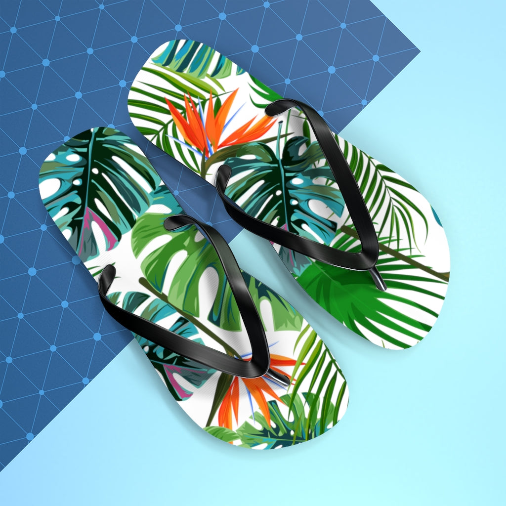 Birds of Paradise Flip Flops