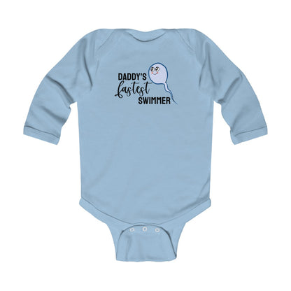 Daddy's Fastest Swimmer // Long Sleeve Bodysuit