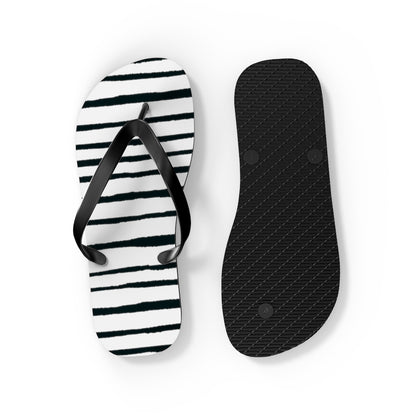 Striped Flip Flops