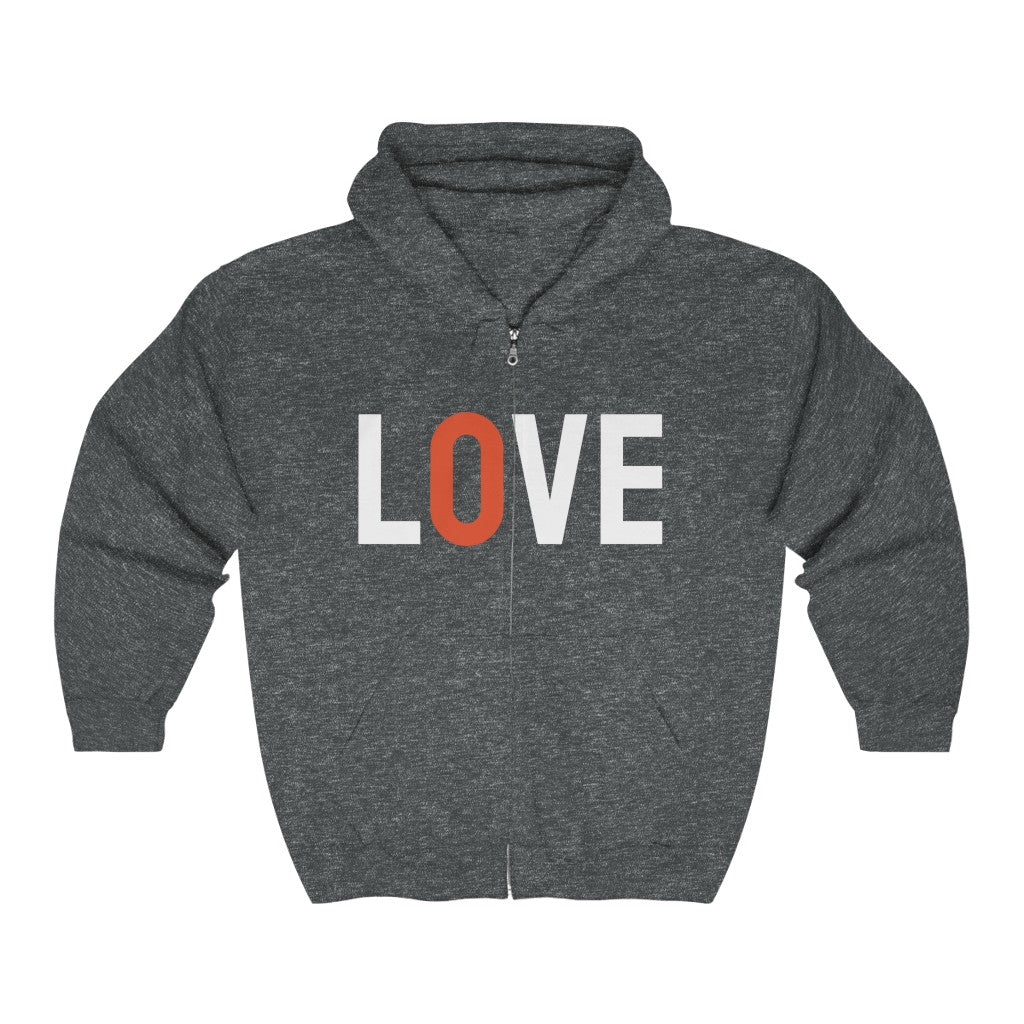 Love (with Phoenix Wings) Zip Hoodie