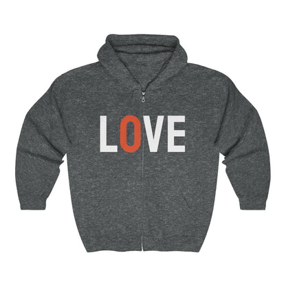 Love (with Phoenix Wings) Zip Hoodie