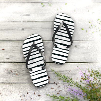 Striped Flip Flops