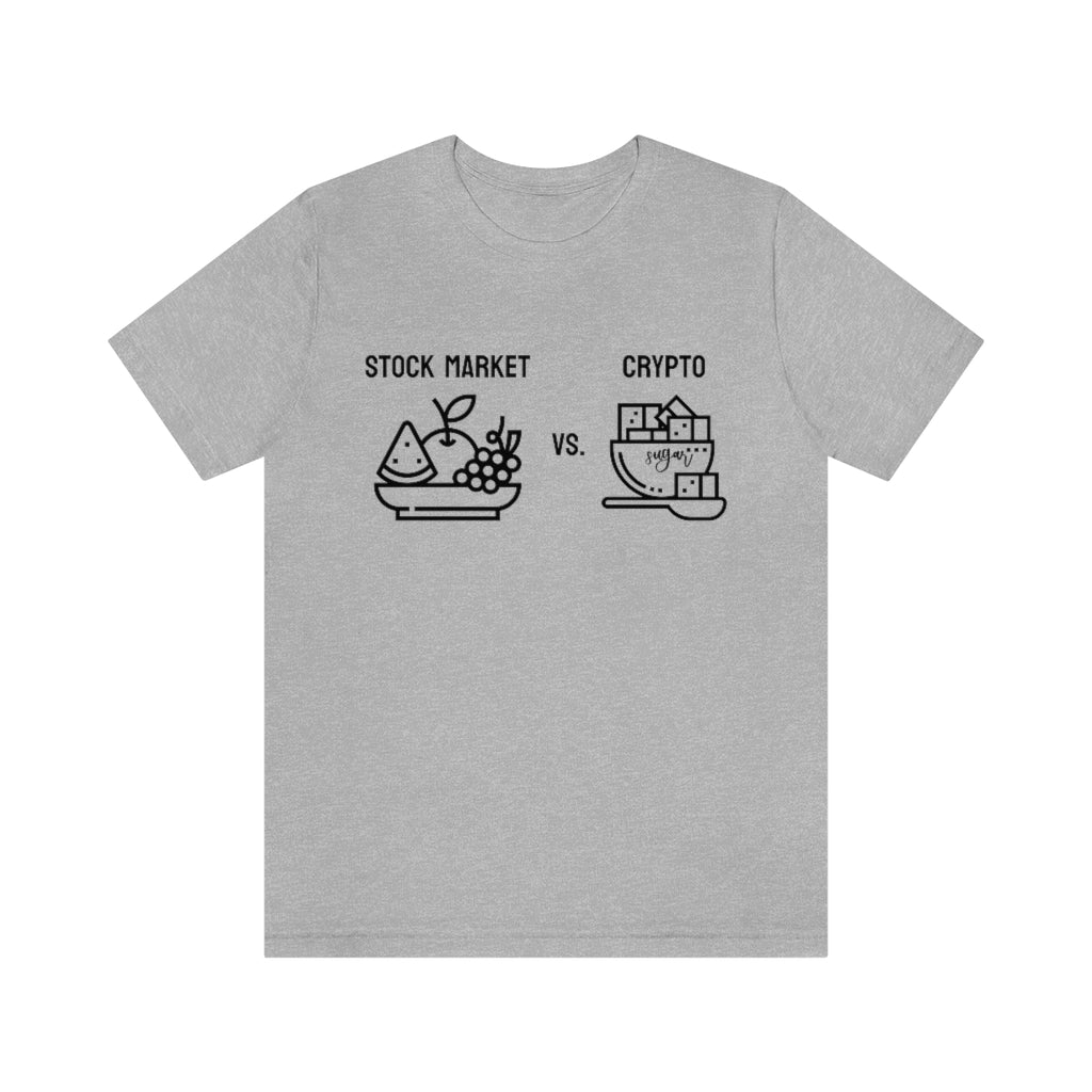Stock Market vs. Crypto Tee