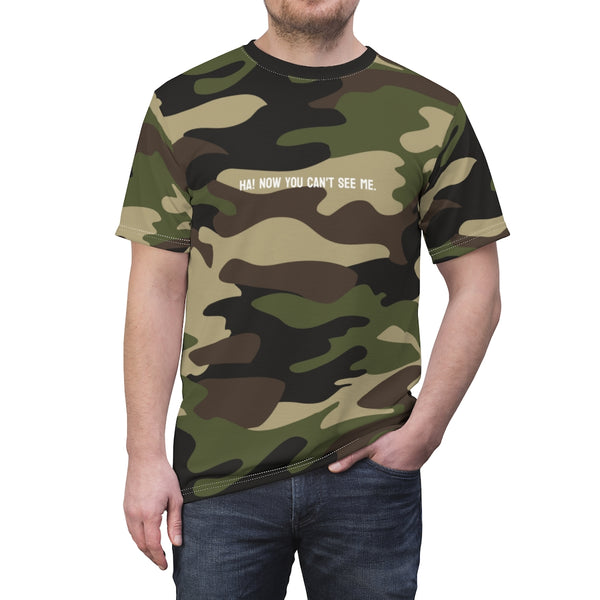 Camouflage Tee "Ha! Now you can't see me."