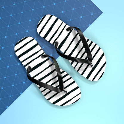 Striped Flip Flops