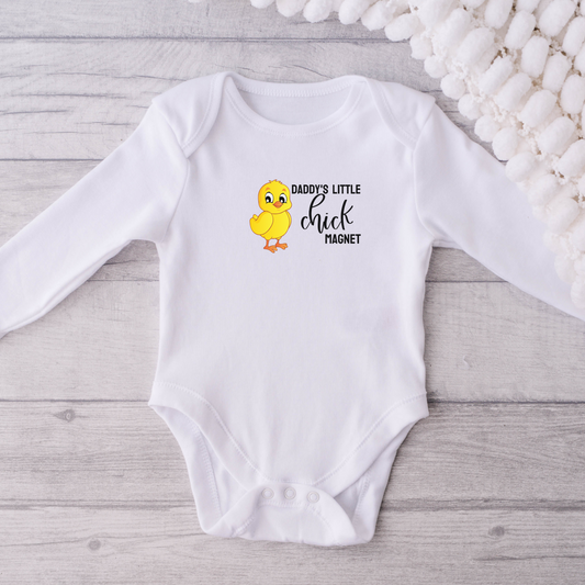 Daddy's Little Chick Magnet // Long Sleeve Bodysuit