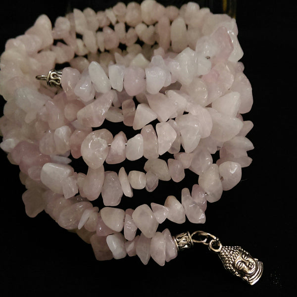 Rose Quartz 5-Strand Bracelet // Gemstone Bracelet