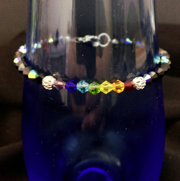 Chakra Bracelet // Glass Beaded Bracelet