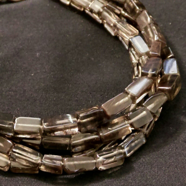 Smoky Quartz Multi-Strand Bracelet // Gemstone Bracelet