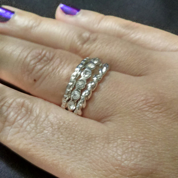 Silver Stackable Rings