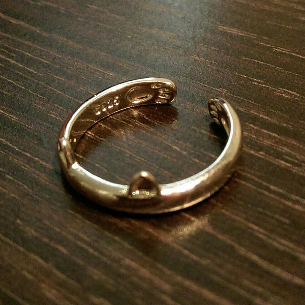 Who's a sexy kitty? // Cat Ears Ring with Paws // Stackable Ring