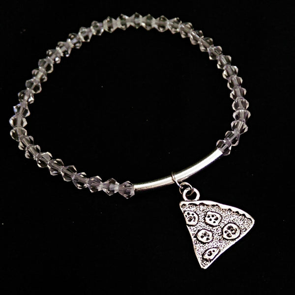 Pizza Slice Bracelet // Glass Beads Bracelet