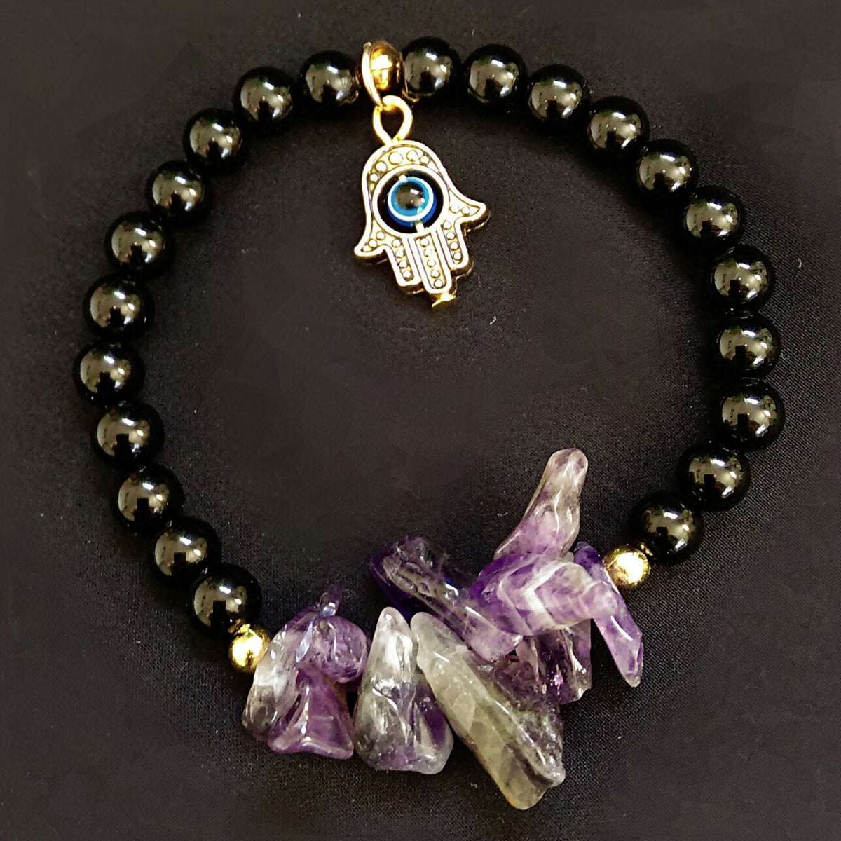 Natural Stone Stretch Bracelet // Gemstone Bracelet