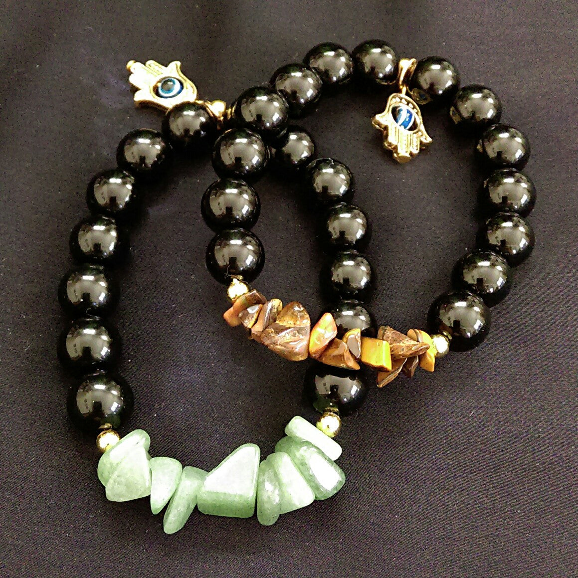 Natural Stone Stretch Bracelet // Gemstone Bracelet
