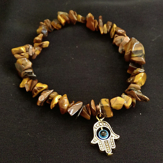 Tiger's Eye Stretch Bracelet // Gemstone Bracelet