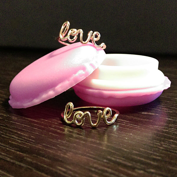 Love Ring // 16K Gold Plated Ring // Stackable Rings