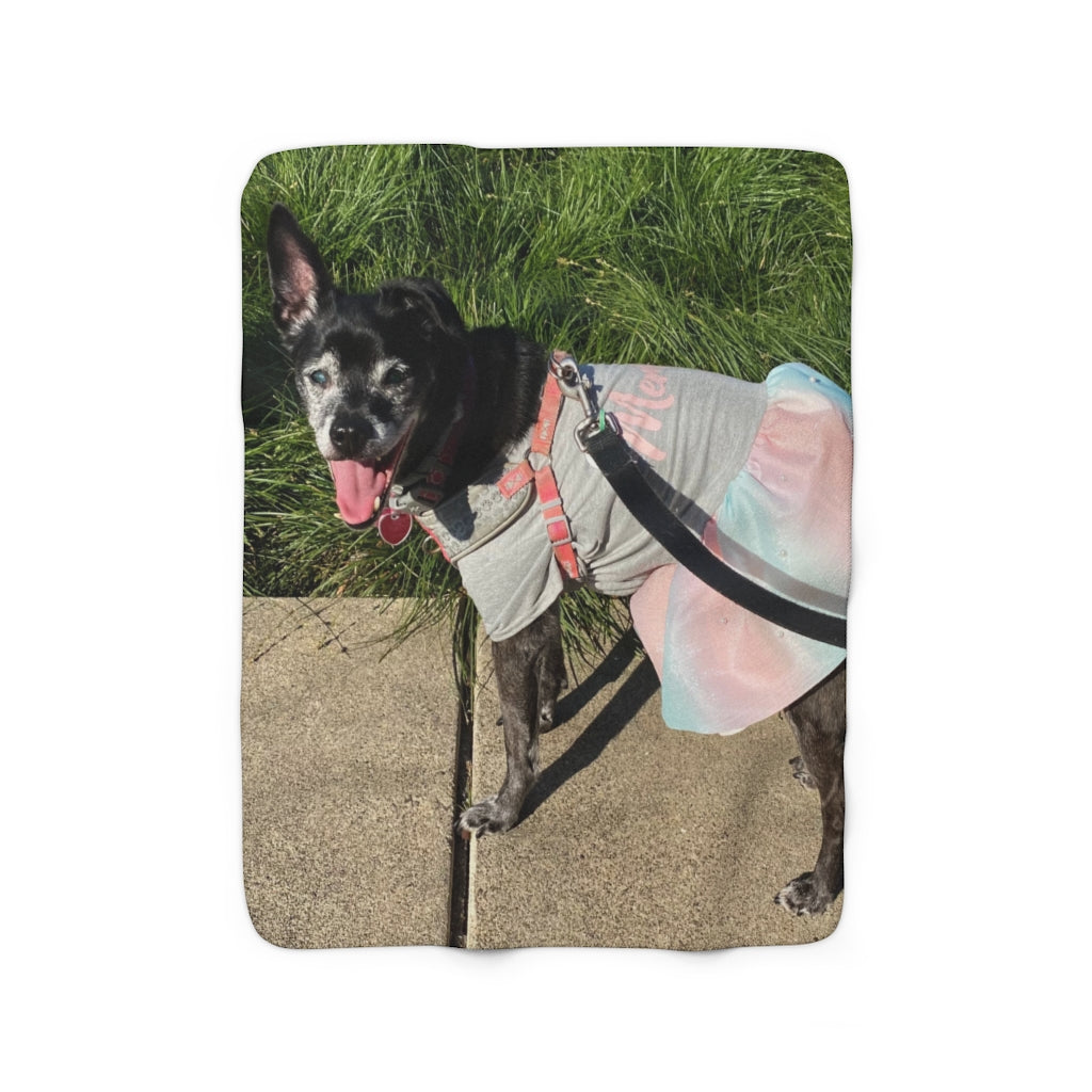 Personalized Pet Sherpa Fleece Blanket // Custom Blanket