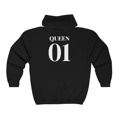 Queen Heart Zip Hoodie